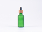 Preview: Grünglasflasche 50ml, mit Pipette Walnut